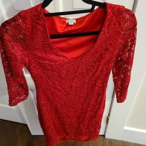 Guess red dress